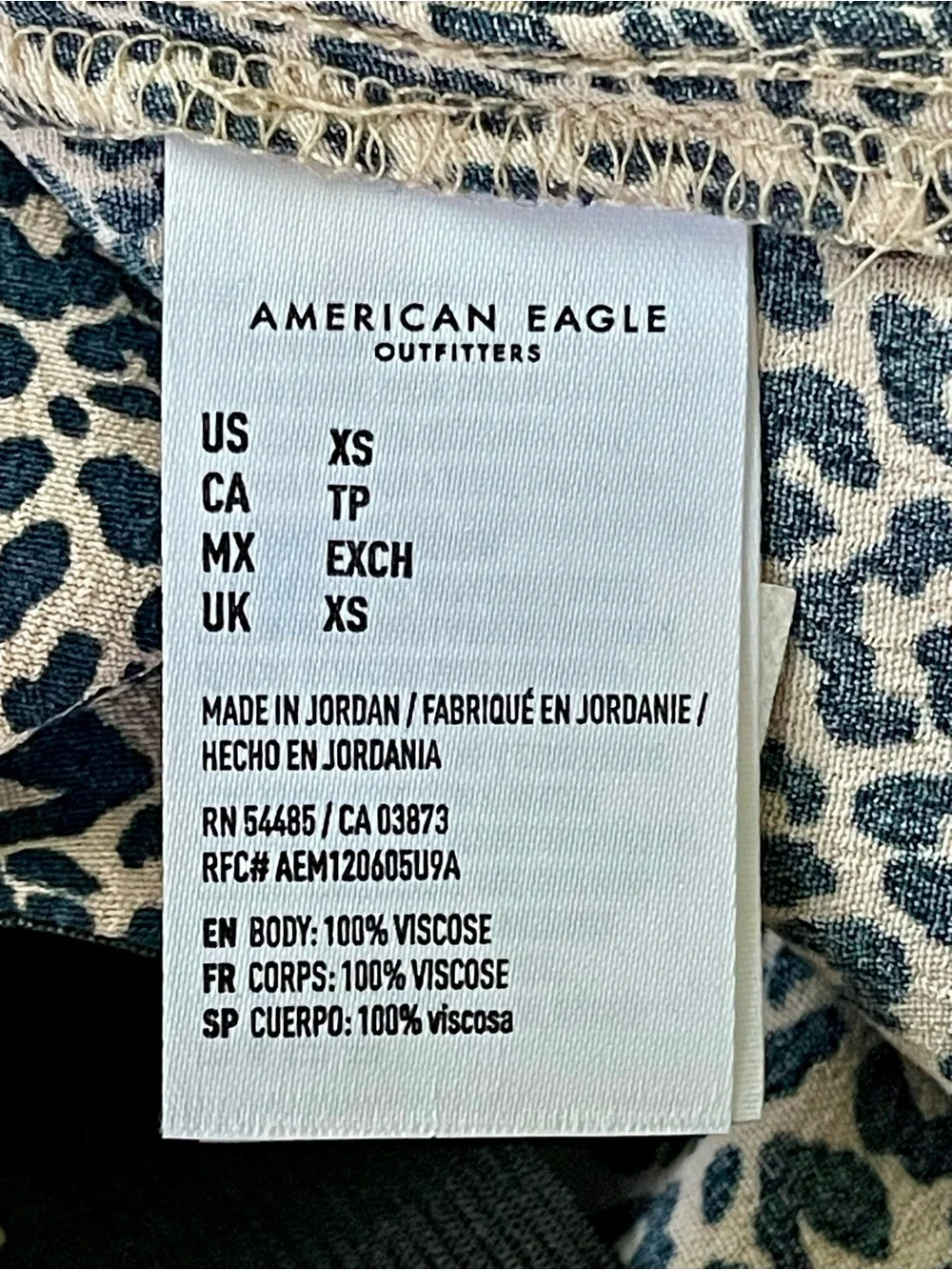 American Eagle Leopard Print Midi Skirt XS | Quiet Luxury Animal Print